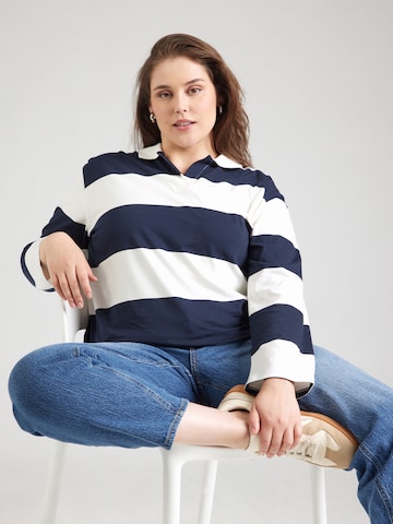 T-shirt 'VMCMOLLY' Vero Moda Curve en bleu : devant