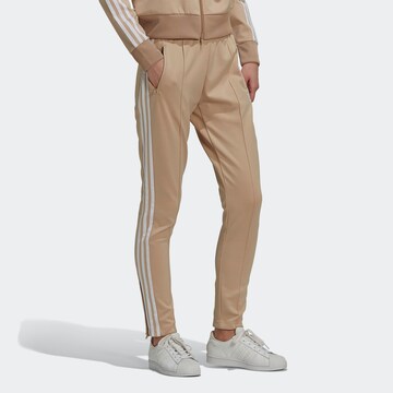 ADIDAS ORIGINALS Slim fit Pants 'Primeblue Sst' in Beige: front