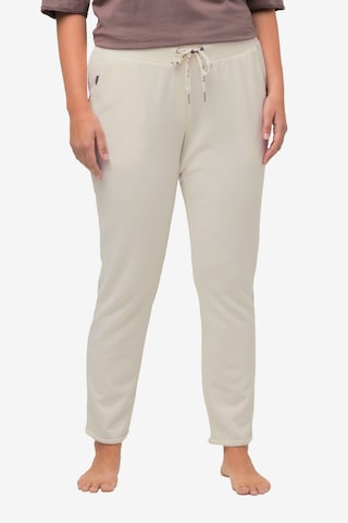 Ulla Popken Regular Broek in Beige: voorkant