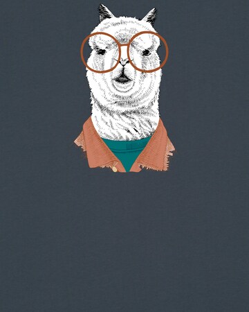 T-Shirt ' Lama ' Watapparel en gris