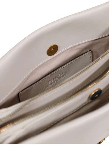 PINKO Skuldertaske 'TRIPLET MINI VITELLO MORBIDO 105883 A0QO' i hvid