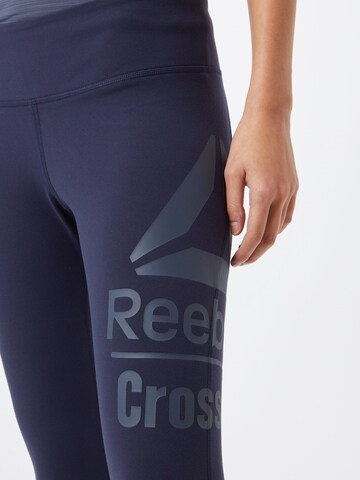Coupe slim Pantalon de sport 'Lux' Reebok en bleu