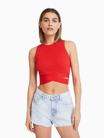 Bershka Regular Jeans i blå: forside