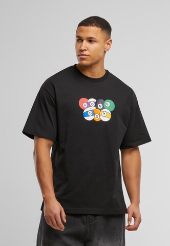 HOMEBOY Shirt 'Sneaky Snooker' in Black