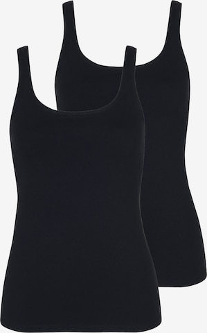 Lisca Unterhemd 'Kaia' in Schwarz: Vorderseite