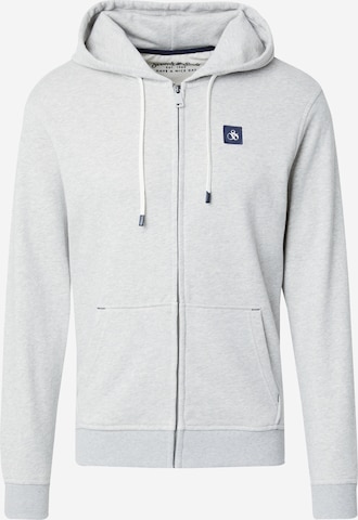 SCOTCH & SODA Sweatjakke 'Essential' i grå: forside