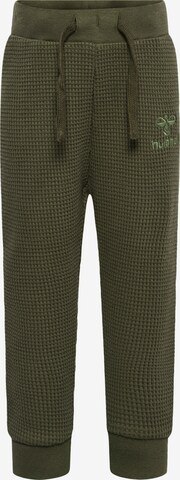 Hummel Regular Workout Pants 'COSY' in Green: front