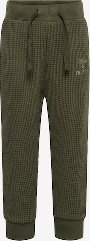 Regular Pantalon de sport 'COSY' Hummel en vert : devant