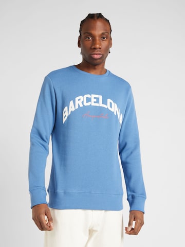 AÉROPOSTALE Sweatshirt 'BARCELONA' i blå: forside