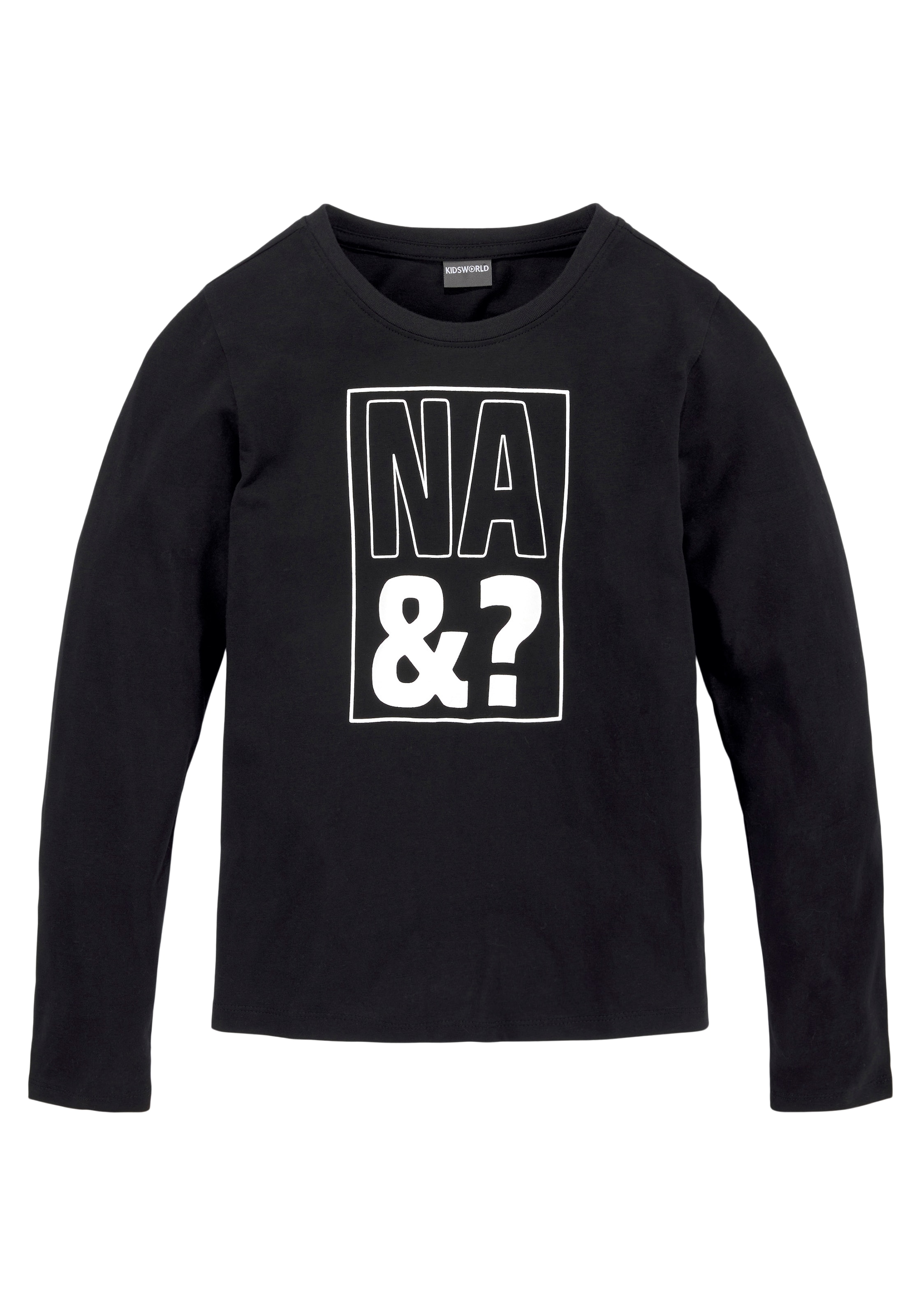 Kidsworld Shirt in Black: front