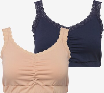 Bustier Soutien-gorge Ulla Popken en beige : devant