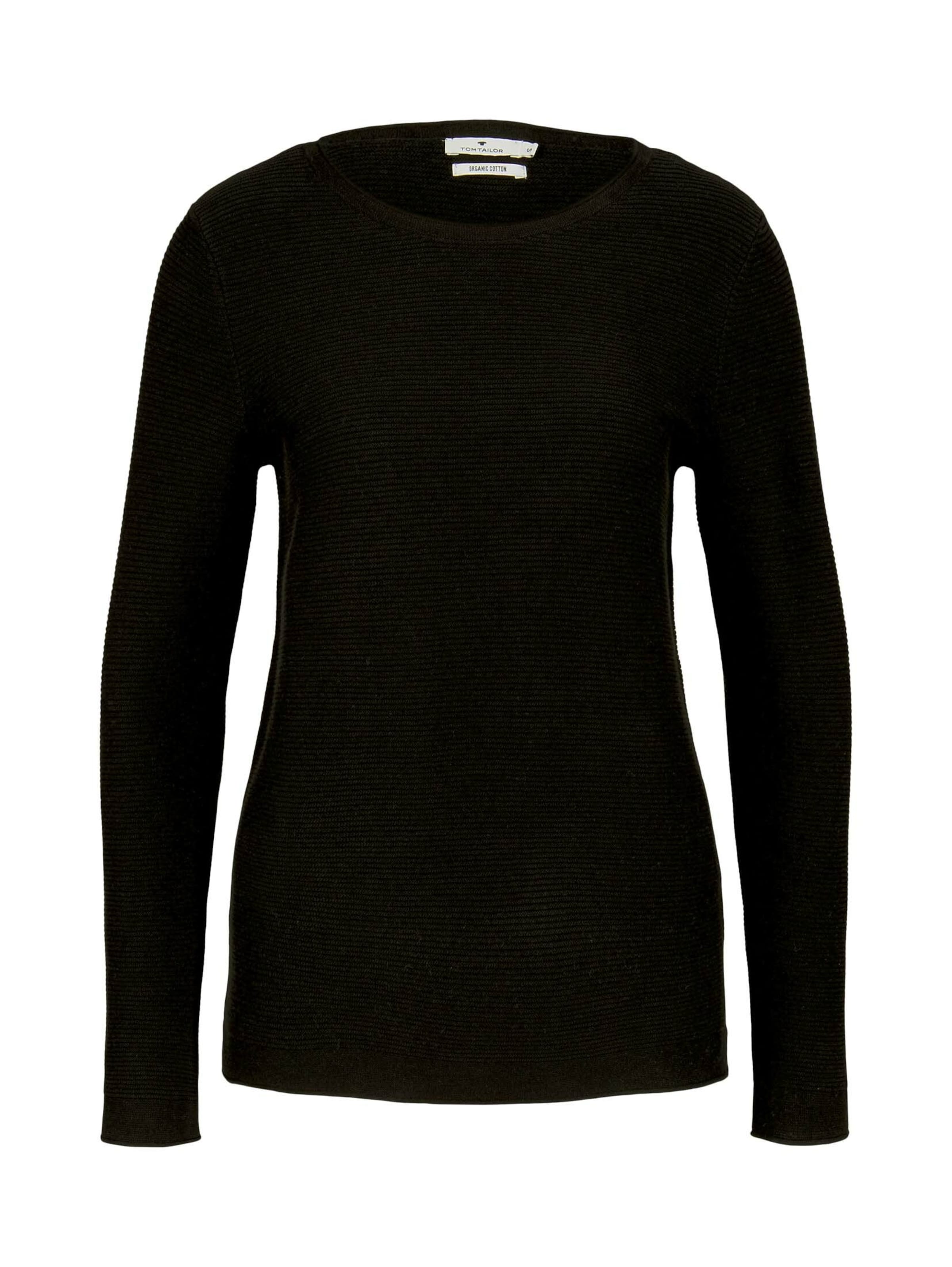 Pull-over TOM TAILOR en noir : devant