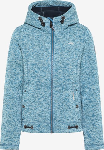 Schmuddelwedda Fleece jas in Blauw: voorkant