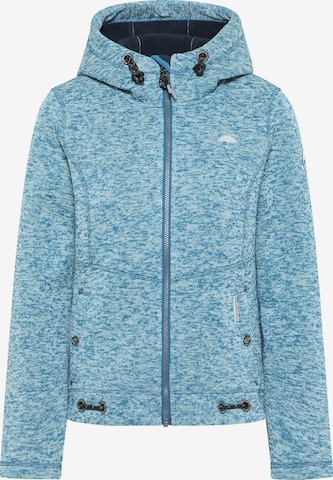 Schmuddelwedda Fleece jas in Blauw: voorkant