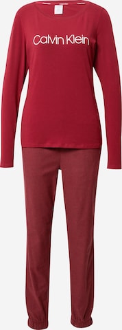 Calvin Klein UnderwearPidžama - crvena boja: prednji dio