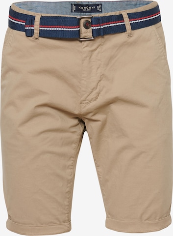 KOROSHI Housut värissä beige: etupuoli