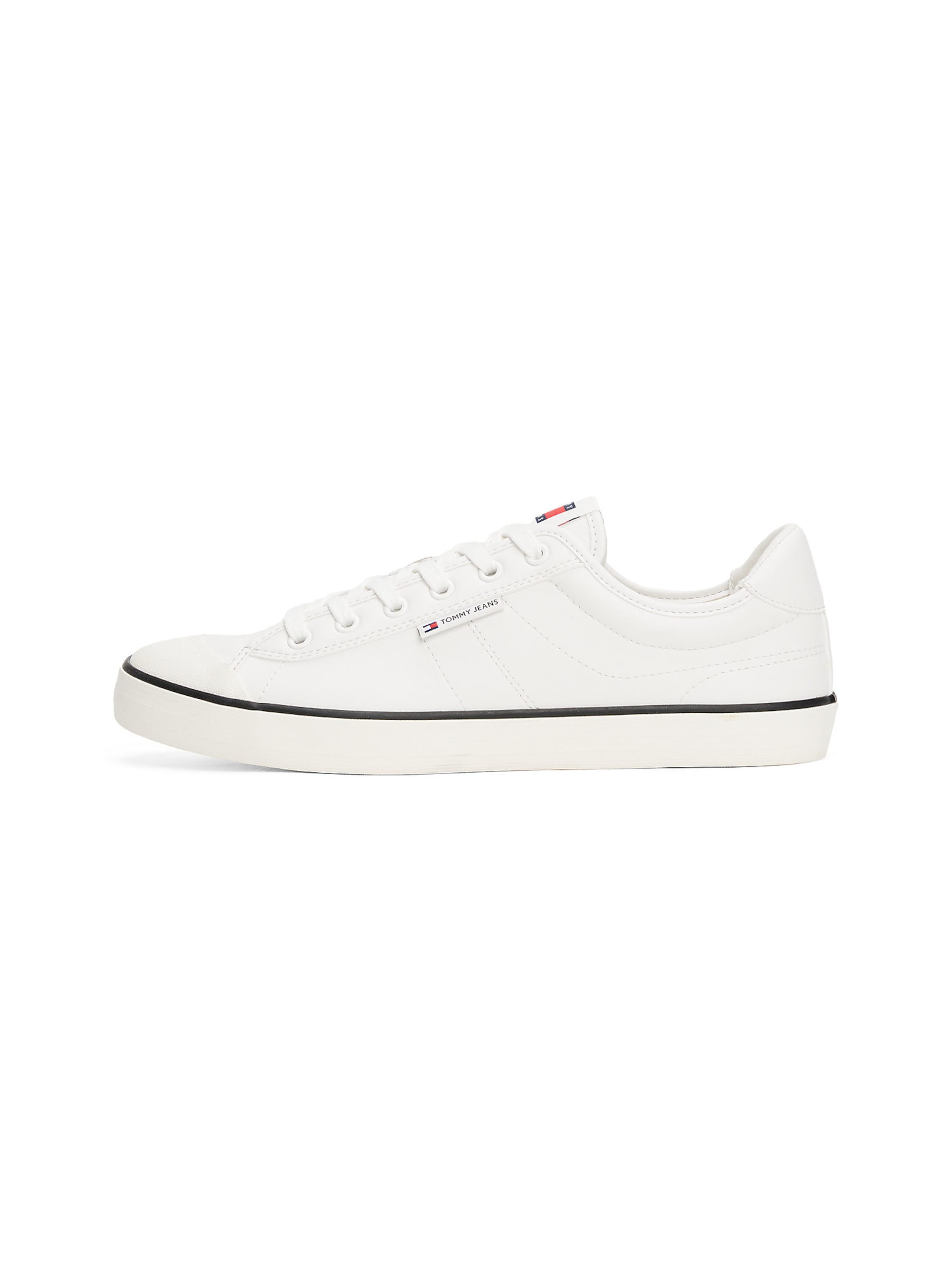 Baskets basses Tommy Jeans en blanc : devant