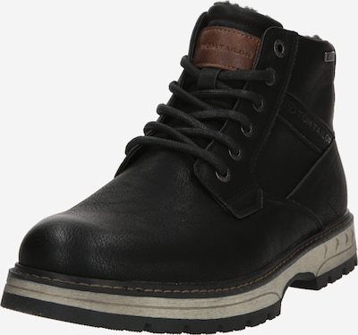 TOM TAILOR Nauhabootsit värissä ruskea / musta, Tuotenäkymä