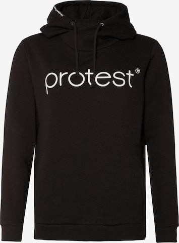PROTEST Sweater 'CLASSIC LOGO HOODY' in Black: front