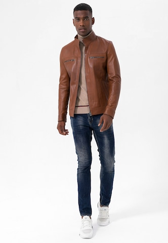 Veste mi-saison Jimmy Sanders en marron