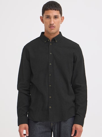 BLEND Regular fit Button Up Shirt 'Burley' in Black: front