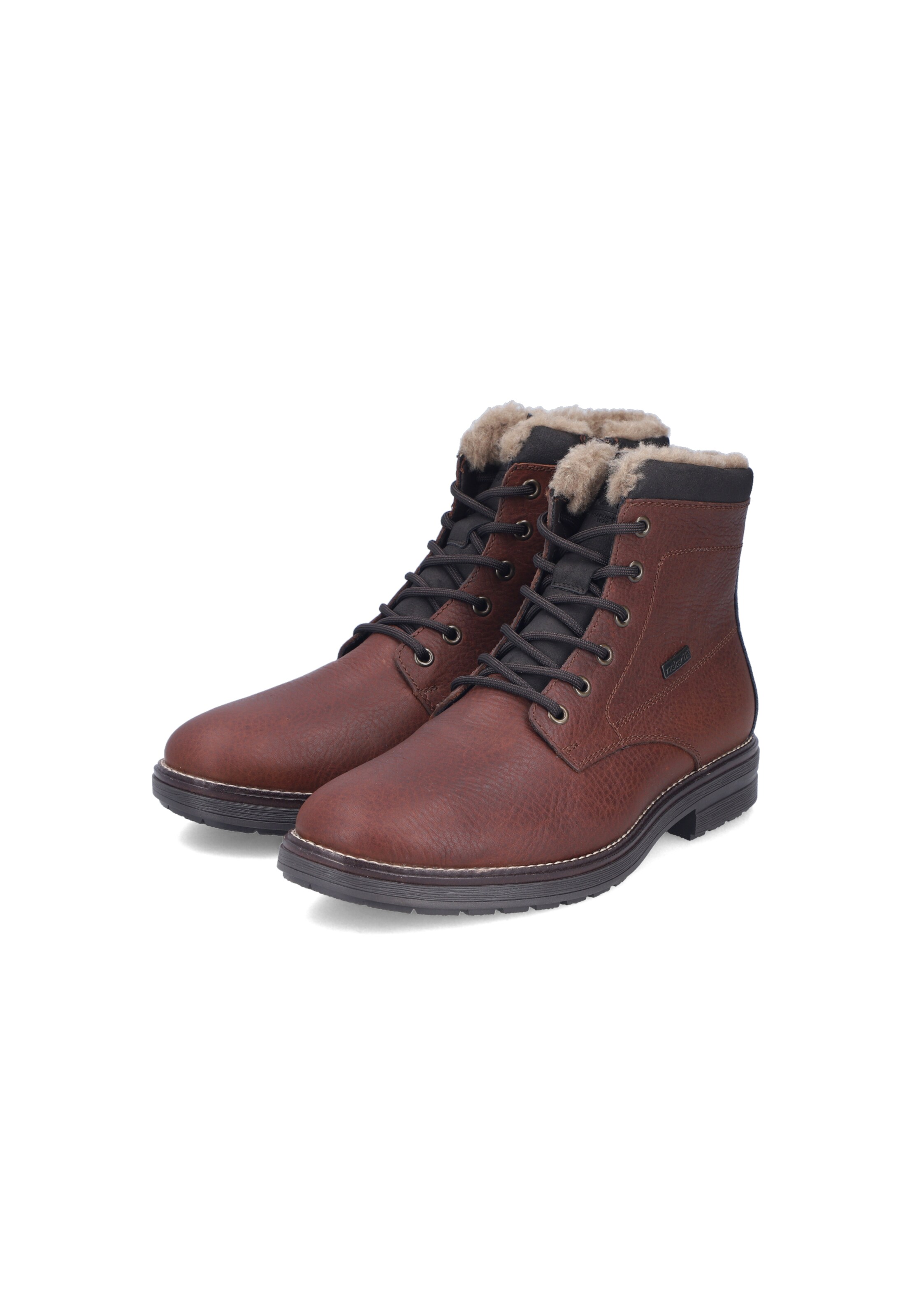 Bottes à lacets Rieker en marron