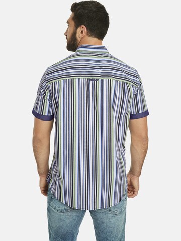 Jan Vanderstorm Comfort Fit Hemd ' Vette ' in Blau