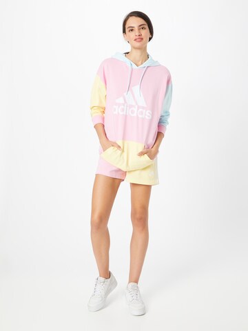 ADIDAS SPORTSWEAR Sportsweatshirt 'Essentials Colorblock Logo ' in Pink