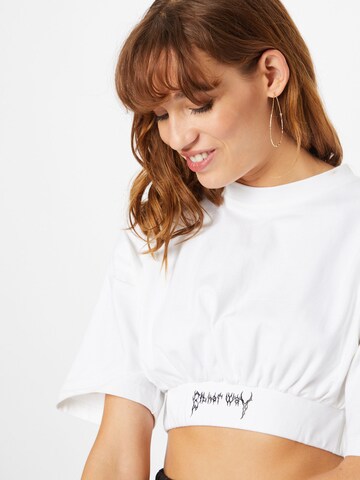 T-shirt Public Desire en blanc