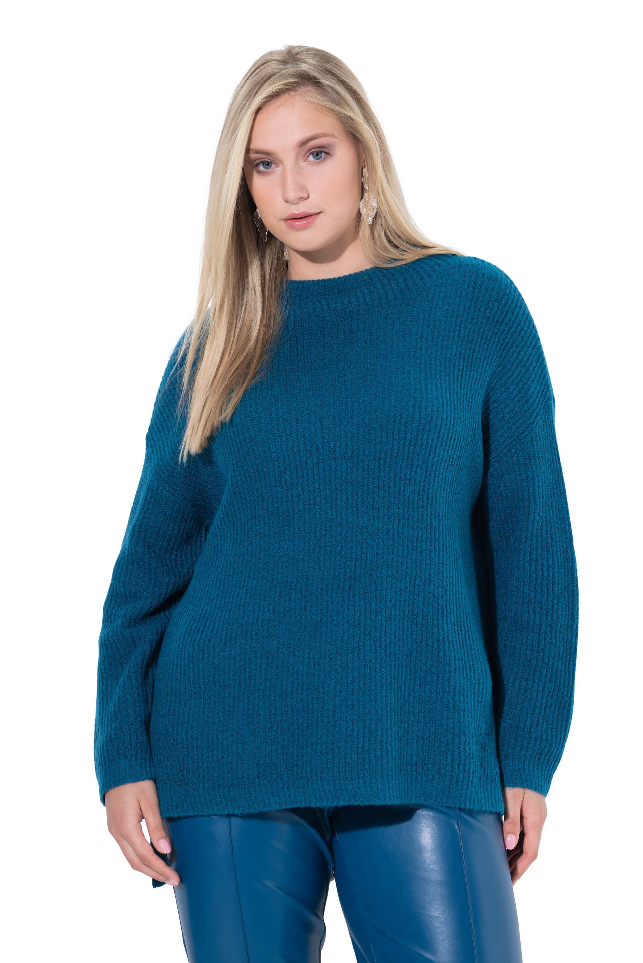 Ulla Popken Trui in Blauw: voorkant