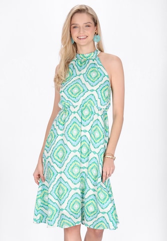 IZIA - Vestido de verano 'Festival' en verde: frente