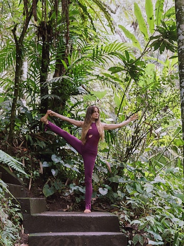 ABOUT YOU x Sofia Tsakiridou Skinny Leggings 'Elli' in Purple