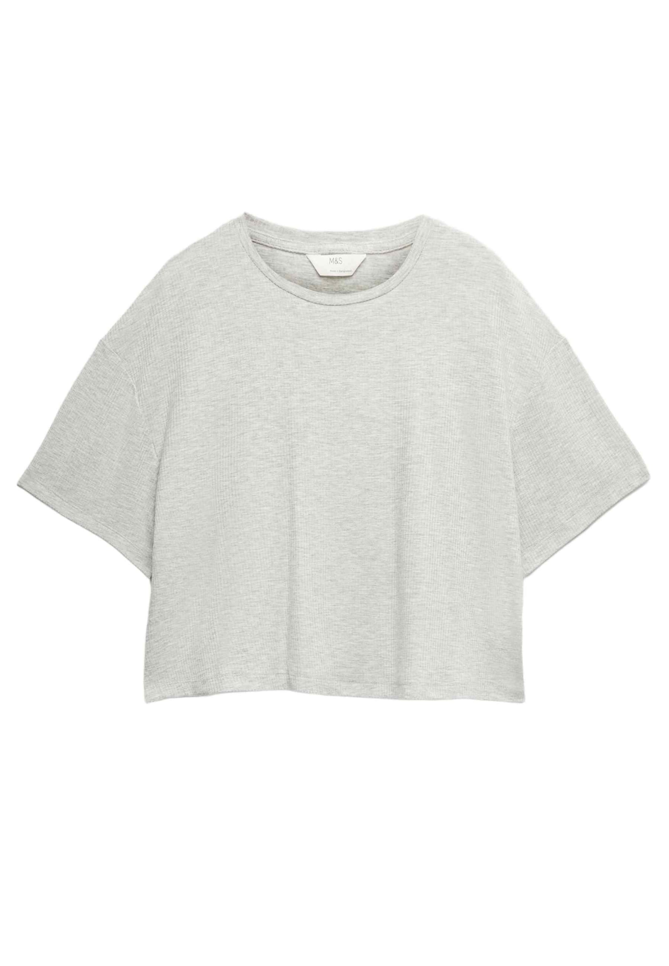 Marks & Spencer Slaapshirt in Grijs: voorkant