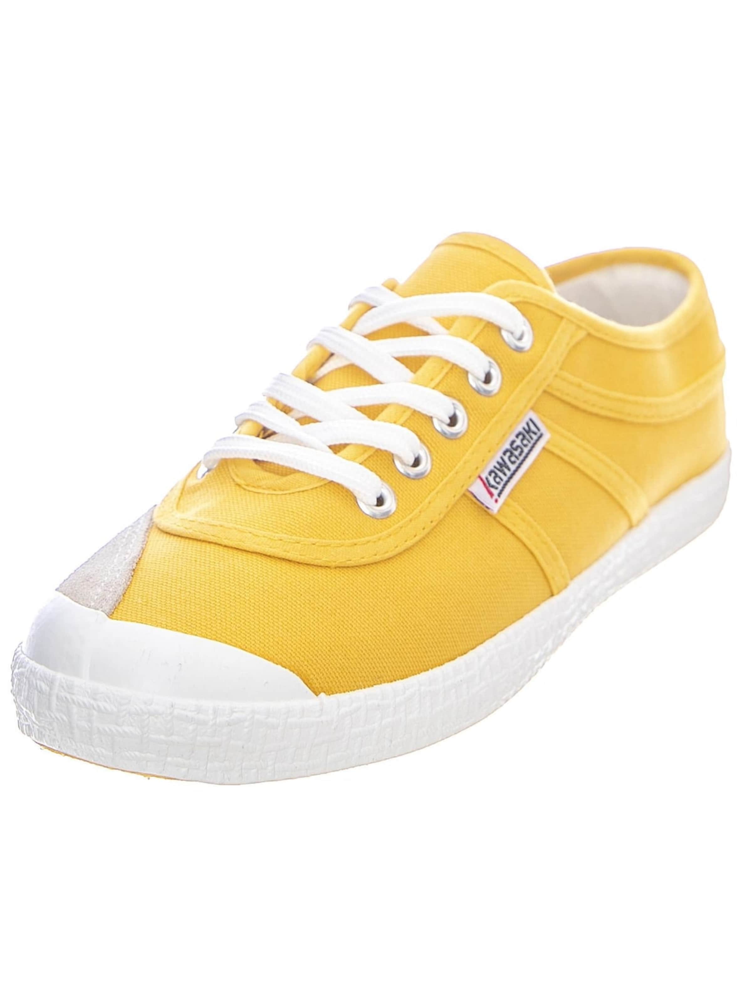 KAWASAKI Sneakers laag 'Basic Canvas Shoes' in Geel: voorkant