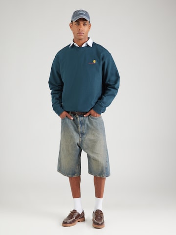 Carhartt WIP Sweatshirt 'American Script' i grön