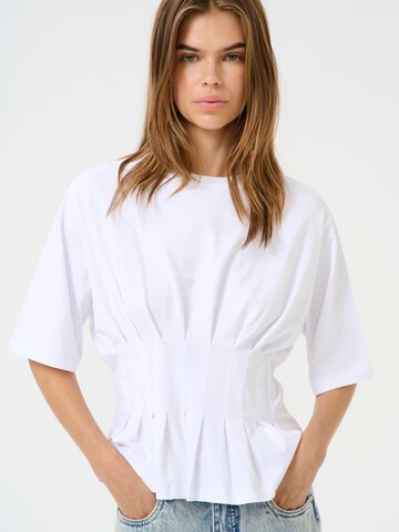 Gestuz Shirt 'Inez' in Wit: voorkant