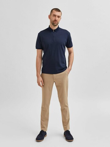 SELECTED HOMME Poloshirt 'SLHFave' in Blau