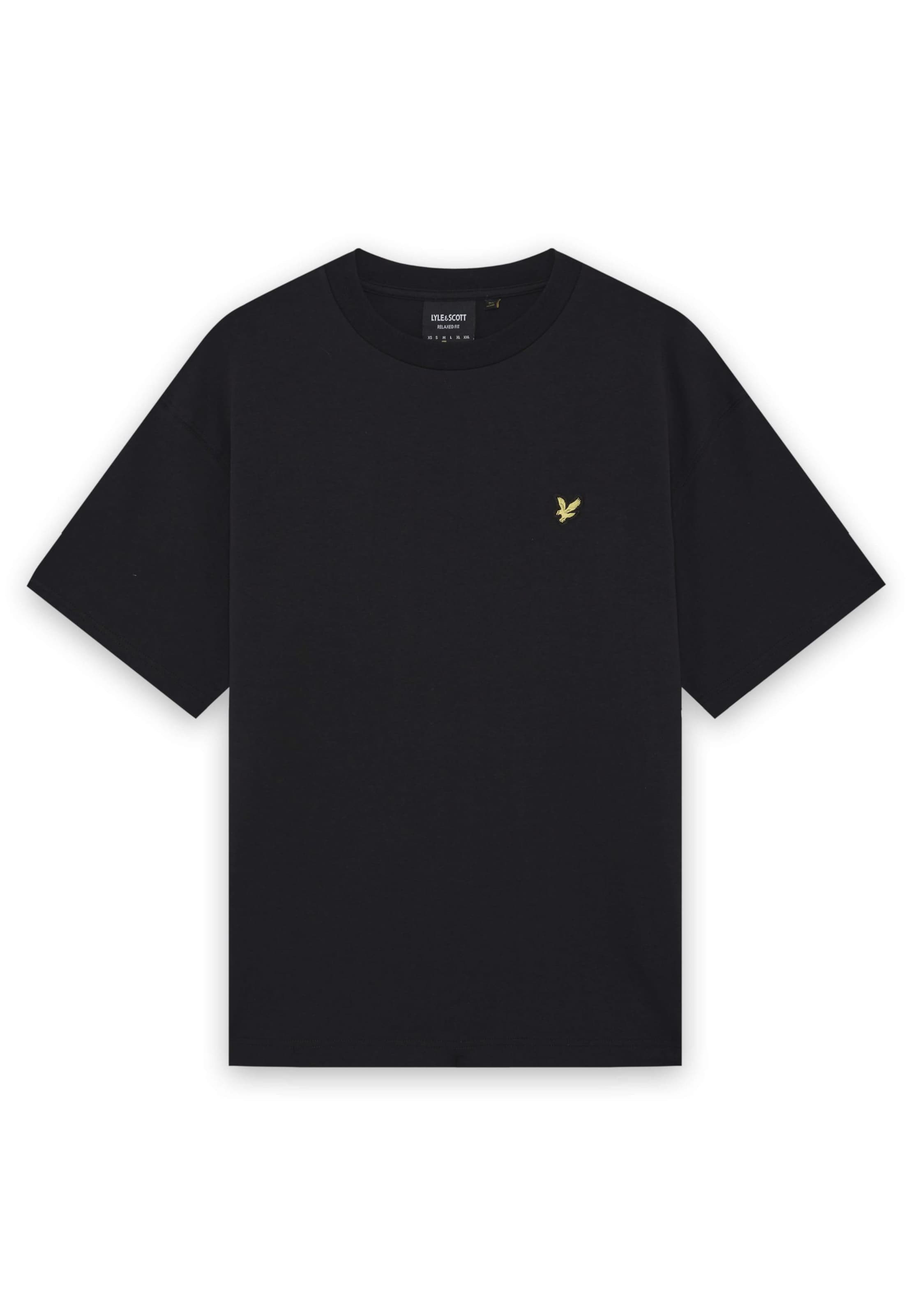 Lyle & Scott - Camiseta en negro: frente