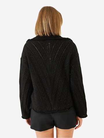 Cardigan Bianco Lucci en noir