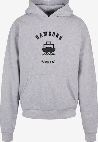 Merchcode Sweatshirt 'Hamburg' in Grijs: voorkant