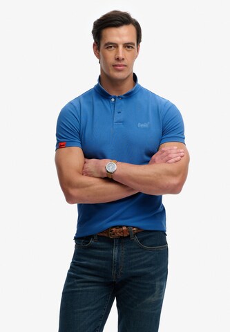 Superdry & Co Shirt 'Vintage Destroy' in Blauw: voorkant