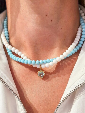 Secret Stones Kette 'Equilibrium' in Weiß: Vorderseite