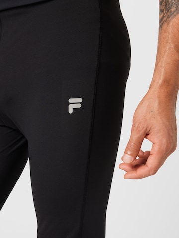FILA Slimfit Spodnie sportowe 'RATSCHINGS' w kolorze czarny