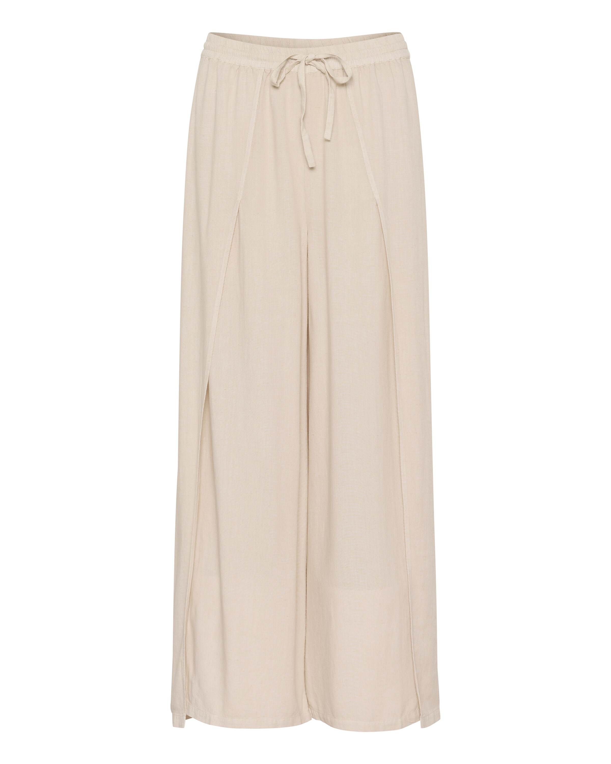 Cream Broek 'Venta' in de kleur Sand, Productweergave