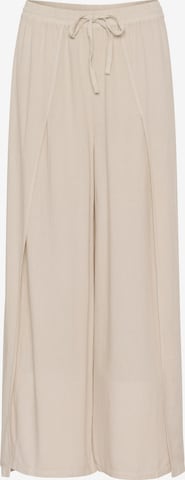 Wide Leg Pantalon 'Venta' Cream en beige : devant