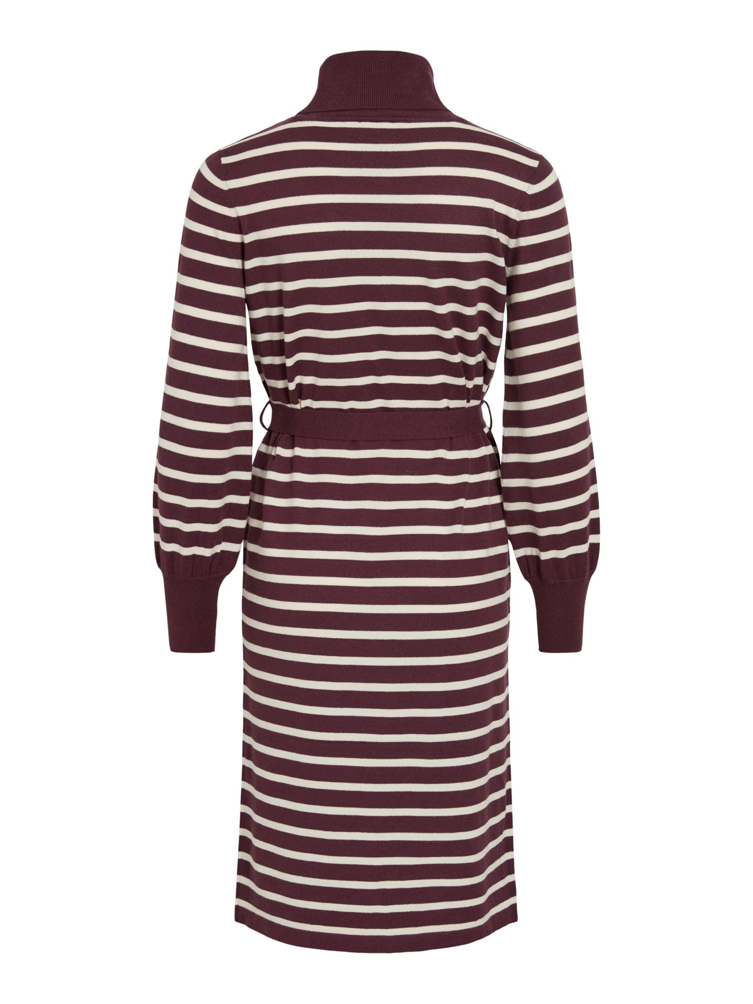 VILA Knit dress 'VIAMANDA' in Red