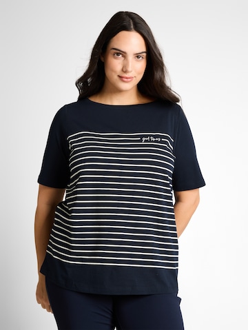 T-shirt Tom Tailor Women + en bleu : devant
