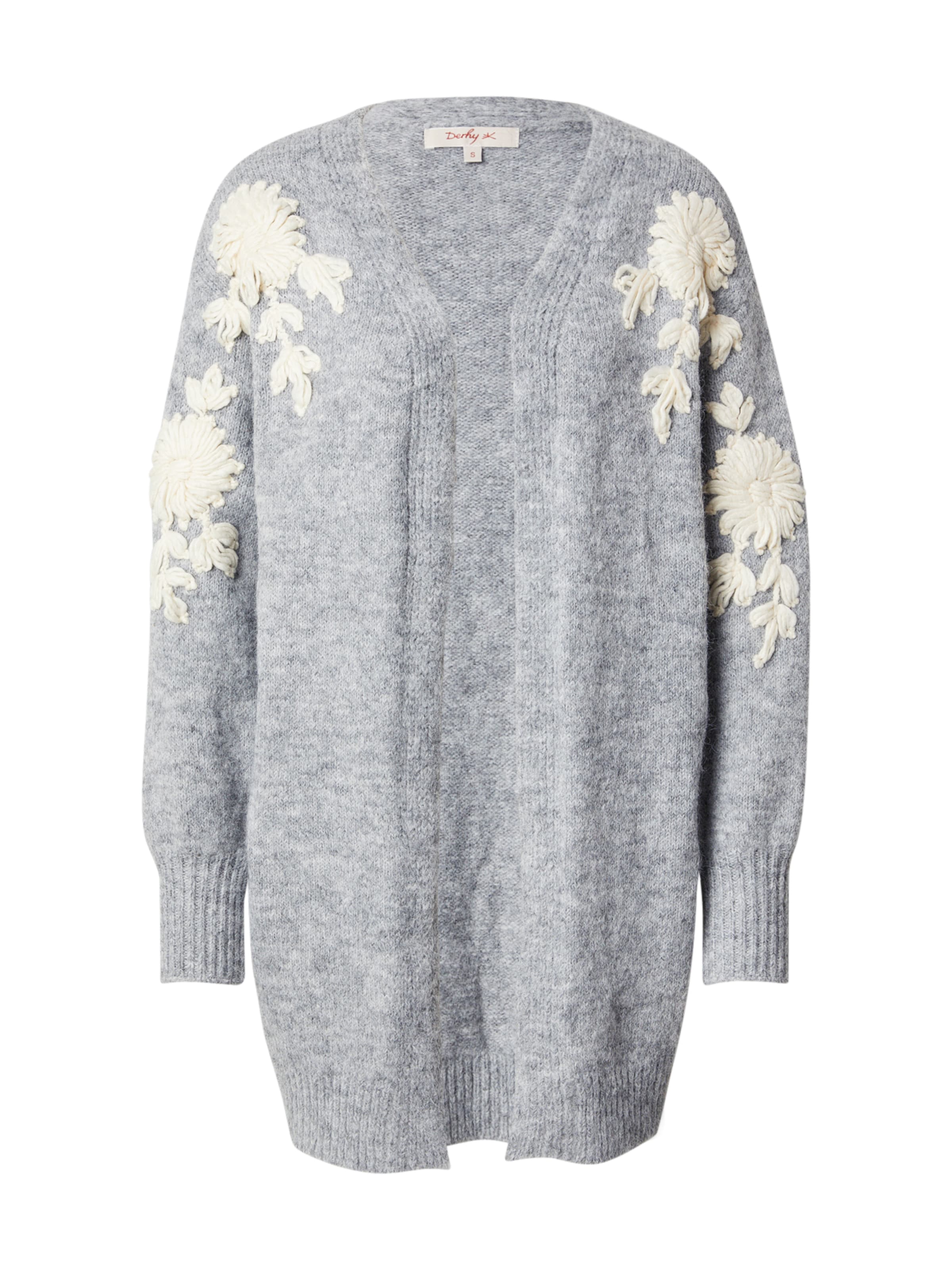 Geacă tricotată de la Derhy pe gri: față