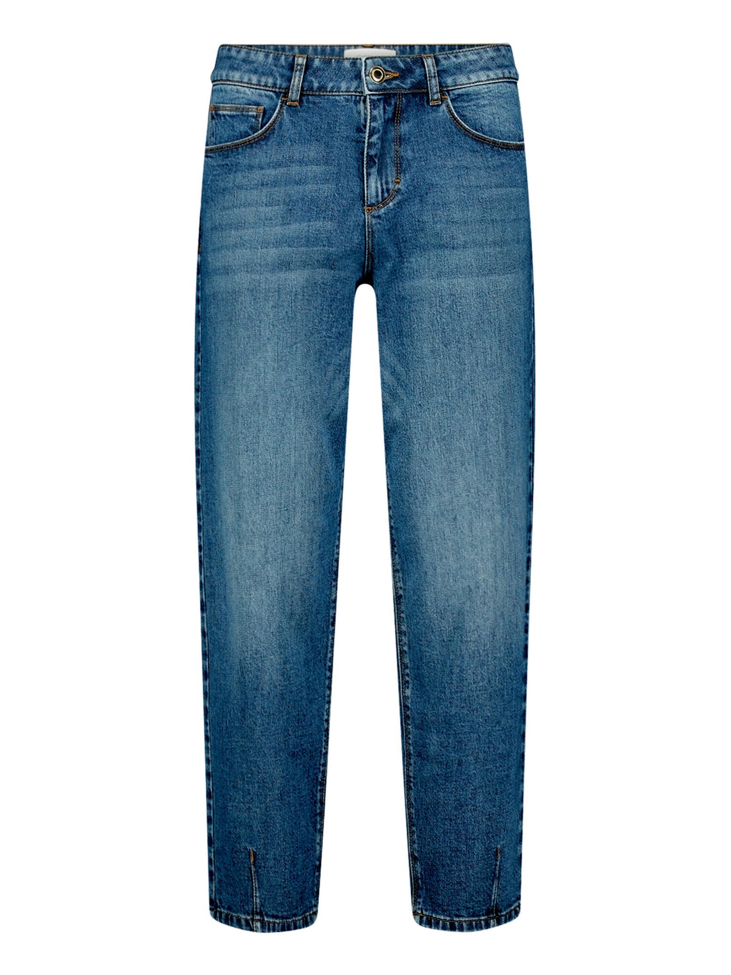 Cartoon Flared Jeans in Blau: Vorderseite