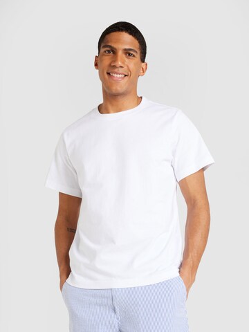 T-Shirt WEEKDAY en blanc : devant